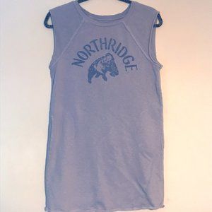 FREE PEOPLE Northridge Grey Sweatshirt Tank Dress
